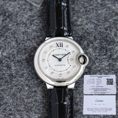 TW Factory Ballon Bleu de Cartier 33*10mm NH05 Movement Pink/White Face Watch